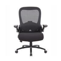 Nicer Interior Heavy Duty Flip Arm Task Chair-Built-in adjustable lumbar support help relief lower back stress and provide support for long periods of sitting