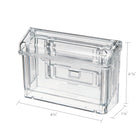 Deflecto Grab-A-Card Outdoor Business Card Holder - Clear-Holds up to 50 business cards