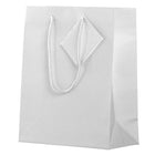JAM Paper Glossy Gift Bags - Medium - 8" x 4" x 10" - White - 6 Pack (672GLwha)-6 pack