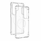 Blu Element Dropzone Rugged Cell Phone Case with Magnets for Galaxy S26 Ultra - Clear-TPU raised edge frame