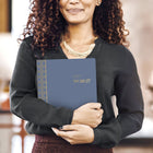 Cambridge 2026-27 Workstyle Classic Weekly/Monthly Stitch Planner - 11"x 9" - Blue - Bilingual-12 tabbed monthly pages