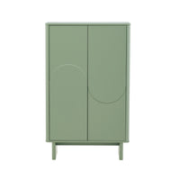Manhattan Comfort Ella 31.5" Modern Accent Cabinet - Sage Green-Modern Accent Cabinet for Dining Room, Living Room, and Bedroom Usage