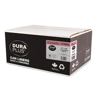 DuraPlus Can Liner - LLDPE - 30" x 38" - X Strong - Black - 125 Pack-Strength: X-Strong