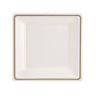 Eco Guardian Compostable Printed Rim Square Plates, Retail Packaging, 7", 144 Pack (EG-N-AQ11-L12G1)-Fridge, freezer, microwave, and oven safe