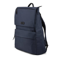 Bugatti Reborn Collection - 14.1" Business Backpack - Navy (BKP2229BU-NAVY)-Navy recycled water-repellent polyester