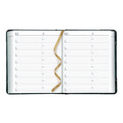 Blueline 2026 Traditional Daily Planner - 8-1/8" x 6-9/16" - Marble Green - Bilingual-Space for evening appointment