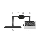 ShoppingAll 2-in-1 Monitor & Laptop or Dual Monitor Arm for 15-32" Monitors & 12-17" Laptop - Black-6