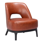 Zuo Mistley Accent Chair - Brown-Assembly required