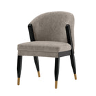 Manhattan Comfort Ola 21.46" Modern Chenille Upholstered Dining Chair - Stone-10