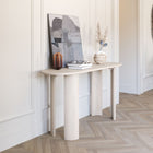 Zuo Risan Console Table - Whitewashed-Table Top Material: Wood