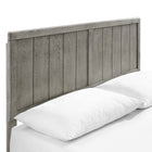 Modway Alana Wood Full Platform Bed with Angular Frame - Grey-Wood, MDF, and Veneer Construction