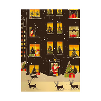 Pierre Belvedere Holiday Cards Set with Envelopes - Holiday Windows - 6" x 4.5" - English - 20 Pack-High quality cards and envelopes for the holiday season
