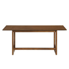 Modway Ashcroft Rectangular Dining Table - 69" - Walnut-Multipurpose Dining or Workspace Use