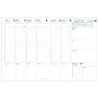 Quo Vadis 2026 Trinote Weekly Planner - 7.25" x 9.50" - Assorted Colours - French-Stitched binding