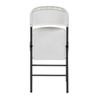 TygerClaw Sturdy Plastic Foldable Chair with Non Slip Feet-Compact folding design allows for easy storage in narrow spaces