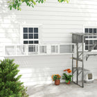 PawHut 98" Cat Tunnel Outdoor with Combinable Design, Doors - White-Sunlight streams in, making cat enclosure easy for cats to love the interior