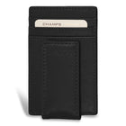 Champs Onyx Leather Mag Card Case - Black-Leather Mag Card Case