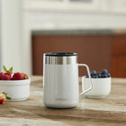 Contigo Streeterville Desk Mug - 414 mL - Salt-Sleek stainless steel handle allows for easy drinking