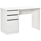 HOMCOM 47.25" Modern Computer Desk - White-Modern style office desk will match any decor in your home or office
