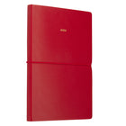 Gry Mattr Vegan Leather Soft Cover Notebook - Red-Contains 160 lined pages of FSC-certified paper