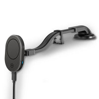 Mighty Mount MagSafe 15W Wireless Charger Mount - Gooseneck Suction Cup Base-MagSafe Compatibility: Designed for iPhone 15, 14, 13, and 12 series