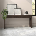 Hudson&Canal Lawrence 64" Wide Rectangular Fluted Console Table - Alder Brown-Features easy assembly