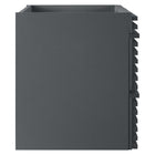 Modway Render 30" Wall-Mount Bathroom Vanity Cabinet - Grey-Full-Extension Drawers