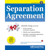 Self-Counsel Press Separation Agreement [Digital Download]-Self-Counsel Press is the premier source for do-it-yourself law and small business books. Our books, ebooks, and form kits are designed to help you help yourself. All of our legal titles are written by lawyers who practise in the field they are writing about. Our business books are written by experts on the topic. People who have “been there, done that” in the businesses they write about, and know how to clearly and simply describe what they have le