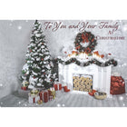 Rosedale - Cartes De souhaits Noël / Enveloppes - 5-1/2 po x 8 po - Pour toi et ta famille - Paquet de 12-Cartes de souhaits qualité boutique