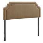 Modway Magnolia Stain-Resistant Performance Velvet Queen Size Headboard - Taupe/Almond-Stain-Resistant Performance Velvet Upholstery