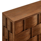 Modway Foundry Woven Design Buffet Storage Cabinet - 71" - in Walnut-9
