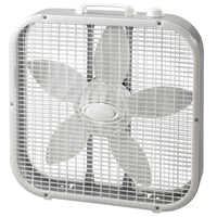 Lasko Slim 20" Air Circulating Box Fan - Save-Smart Design-Customizable Airflow: Features top-mounted manual controls with 3 powerful speeds and is engineered for more power