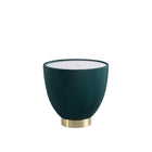 Manhattan Comfort Anderson 18.43" Modern Leatherette Upholstered End Table - Green-Modern End Table for Living Room Use