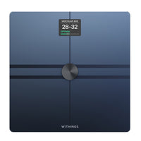 Withings Body Comp Complete Body Analysis Wi-Fi Smart Scale - Black-Advanced Body Composition (Fat, muscle, bone mass and water%)