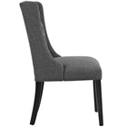Modway Baronet Button Tufted Fabric Dining Chair - Grey-Dense Foam Padding