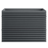 Modway Render 30" Wall-Mount Bathroom Vanity Cabinet - Grey-Mid-Century Modern Vanity
