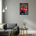 Aaron Ekblad Panthers 2025 Playoffs - Framed Canvas - 22" x 31"-Ready to hang - arrives fully assembled