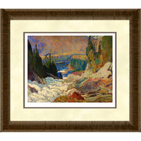 Montreal River by J.e.h. Macdonald - Framed Print - 36" x 32"-High-quality art print professionally matted and framed