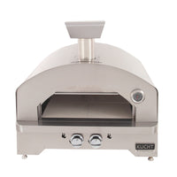 Kucht Napoli Outdoor Portable Propane Pizza Oven - Stainless Steel-Gas powered (ready for propane gas)
