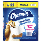 Charmin Ultra Soft Toilet Paper - 24 Mega Rolls of 208 Sheets Per Roll-Pack contains 24 Mega Rolls (208 Sheets Per Roll) of Charmin Ultra Soft Toilet Paper