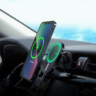 HyperGear 15W MagVent MagSafe Wireless Car Charger - Black-Adaptive Wireless Charging Technology