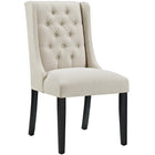Modway Baronet Fabric Dining Chair - Beige - 4 Pack-Dense Foam Padding for Comfort