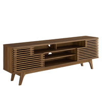 Modway Render 71" Media Console TV Stand - Walnut-Mid-Century Modern TV Stand