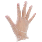 Cure Guard Vinyl Powder-Free Disposable Gloves - Clear - Large - 100 Pack-Powder Free