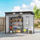 Outsunny 8' x 4' Outdoor Storage Shed-Two ventilation slots allow fresh air in
