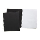TRU RED Large Soft Cover Ruled Notebook - Black-80 sheets of narrow-ruled paper provides plenty of space for notes