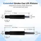 MotionGrey Office Chair Gas Lift Cylinder - Universal Replacement for Executive & Gaming Chairs - Black-Standard size design fits most office, executive, and gaming chairs for a quick and hassle-free replacement
