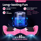 Gyrocopters PRIME Hoverboard for Kids - 15 km/h Speed ​​ - 300 W - 6.5" - LED Wheels - Bluetooth Speaker - Pink-Speed= 15 Km/hr