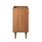 Modway Birdie 24" Teak Wood Bathroom Vanity Cabinet - Natural-Sink Basin Not Included
