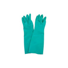 Zenith Safety Green Gloves, Size Large/9, 15" L, Nitrile, 22 mil - 12 Pack-Cuff Style Straight